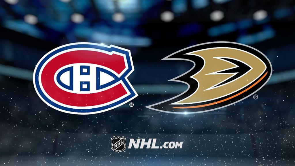 Montreal Canadiens - Anaheim Ducks